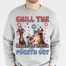 Load image into Gallery viewer, Chill The 4Th Out - Personalized Shirt Shirt HeartfulPaws