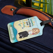 Load image into Gallery viewer, Just A Girl Boy Who Loves Traveling - Birthday Gift For Him, Her, Vacation Lovers - Personalized Luggage Tag Luggage Tag HeartfulPaws