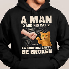 Load image into Gallery viewer, A Man And His Cat - Personalized Shirt Shirt HeartfulPaws