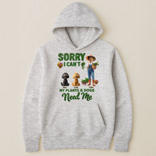 Load image into Gallery viewer, Sorry I Can't My Plants And Dogs Need Me Gardener Funny Gift - Personalized Shirt Shirt HeartfulPaws