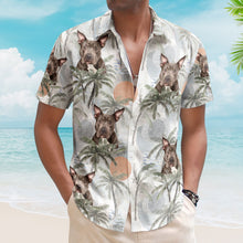 Load image into Gallery viewer, Dog Cat Tropical Style - Personalized Photo Hawaiian Shirt Hawaiian Shirt HeartfulPaws