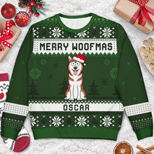 Load image into Gallery viewer, Feliz Navidog Merry Woofmas Funny Cartoon Dogs - Christmas Gift For Dog Lovers - Personalized Unisex Ugly Sweater Ugly Sweater HeartfulPaws