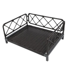Load image into Gallery viewer, Wicker Pet Bed Rattan Dog Sofa Bed Outdoor Indoor Water Resistant, Pet Accessories, Products For Your Pet HeartfulPaws