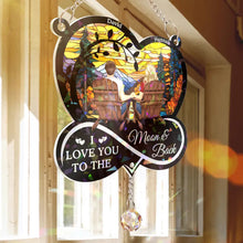 Load image into Gallery viewer, From Our First Kiss Till Our Last Breath - Personalized Rainbow Suncatcher With Crystal Ball Prism Rainbow Suncatcher & Crystal HeartfulPaws