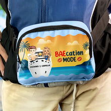 Load image into Gallery viewer, Baecation Mode Couples - Personalized Crossbody Belt Bag Crossbody Belt Bag HeartfulPaws