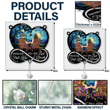 Load image into Gallery viewer, From Our First Kiss Till Our Last Breath - Personalized Rainbow Suncatcher With Crystal Ball Prism Rainbow Suncatcher & Crystal HeartfulPaws