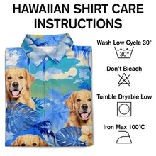 Load image into Gallery viewer, Custom Photo Beach Summer Tropical Fun Face Vacation Vibe - Personalized Hawaiian Shirt Hawaiian Shirt HeartfulPaws