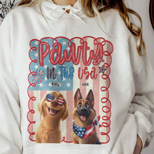 Load image into Gallery viewer, Pawty In The Usa - Personalized Shirt Shirt HeartfulPaws