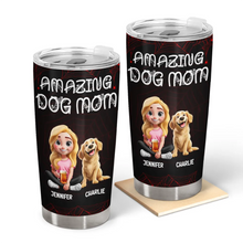 Load image into Gallery viewer, Amazing Dog Dad Dog Mom - Personalized Tumbler Tumbler HeartfulPaws