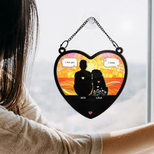 Load image into Gallery viewer, I Miss You I Know Pet Lovers Memorial Pet - Personalized Window Hanging Suncatcher Ornament Window Hanging Suncatcher HeartfulPaws