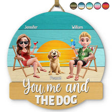 Load image into Gallery viewer, You, Me And The Dog - Personalized Custom Shaped Wood Sign Wood Shaped Sign HeartfulPaws