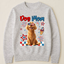 Load image into Gallery viewer, Dog Mom - Independence Day - Personalized Shirt Shirt HeartfulPaws