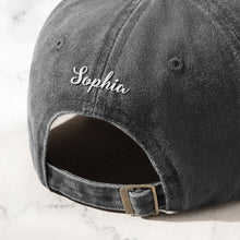 Load image into Gallery viewer, Custom Name Family Trip Girls Trip Vacation - Personalized Embroidered Distressed Hat Embroidered Distressed Hat HeartfulPaws