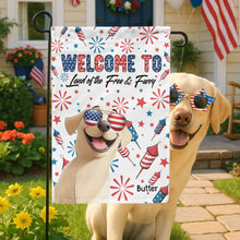 Load image into Gallery viewer, Welcome - Personalized Flag Flag HeartfulPaws