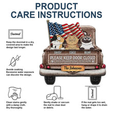Load image into Gallery viewer, Cats Planning Escape Truck - Personalized Custom Shaped Doormat Doormat HeartfulPaws