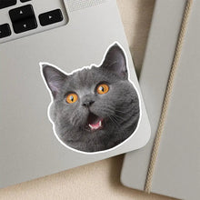 Load image into Gallery viewer, Custom Photo Dog Cat Pet Portrait - Personalized Custom Cutout Vinyl Sticker Custom Cutout Vinyl Sticker HeartfulPaws
