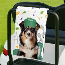 Load image into Gallery viewer, Custom Photo Funny Dog Cat - Personalized Golf Towel Golf Towel HeartfulPaws