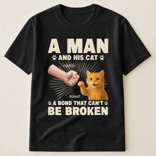Load image into Gallery viewer, A Man And His Cat - Personalized Shirt Shirt HeartfulPaws