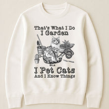 Load image into Gallery viewer, I Garden I Pet Cats - Cat Toile De Jouy Style - Personalized Shirt Shirt HeartfulPaws