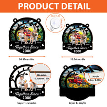 Load image into Gallery viewer, Together Since Couple Anniversary - Personalized Window Hanging Suncatcher Ornament Window Hanging Suncatcher Ornament HeartfulPaws