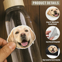 Load image into Gallery viewer, Custom Photo Dog Cat Pet Portrait - Personalized Custom Cutout Vinyl Sticker Custom Cutout Vinyl Sticker HeartfulPaws