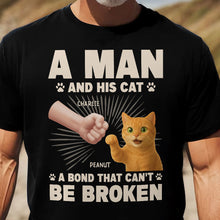 Load image into Gallery viewer, A Man And His Cat - Personalized Shirt Shirt HeartfulPaws