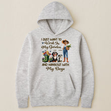 Load image into Gallery viewer, I Just Want To Work In My Garden And Hangout With My Dogs - Personalized Shirt Shirt HeartfulPaws