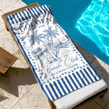 Load image into Gallery viewer, Dog Beach Club - Personalized Quick-Dry Beach Towel Quick-Dry Beach Towel HeartfulPaws