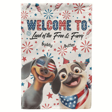 Load image into Gallery viewer, Welcome - Personalized Flag Flag HeartfulPaws