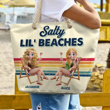 Load image into Gallery viewer, Girls Trip Besties Beach Vacation - Personalized Beach Bag Beach Bag HeartfulPaws