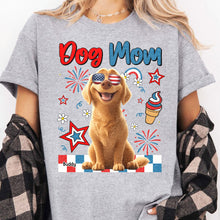 Load image into Gallery viewer, Dog Mom - Independence Day - Personalized Shirt Shirt HeartfulPaws