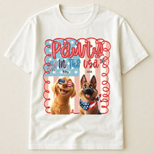 Load image into Gallery viewer, Pawty In The Usa - Personalized Shirt Shirt HeartfulPaws