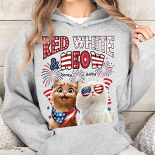Load image into Gallery viewer, Red White Meow - Personalized Shirt Shirt HeartfulPaws