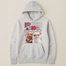 Load image into Gallery viewer, Red White Meow - Personalized Shirt Shirt HeartfulPaws