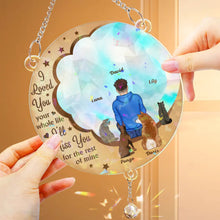 Load image into Gallery viewer, I'll Miss You For The Rest Of Mine - Personalized Rainbow Suncatcher With Crystal Ball Prism Rainbow Suncatcher & Crystal HeartfulPaws