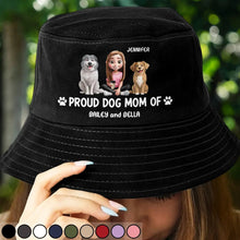 Load image into Gallery viewer, Proud Dog Mom Dog Dad - Personalized Bucket Hat Bucket Hat HeartfulPaws
