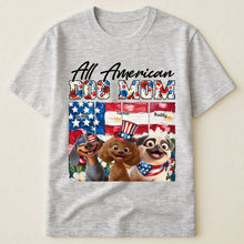 Load image into Gallery viewer, All American Dog Mom- Personalized Shirt Shirt HeartfulPaws