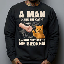 Load image into Gallery viewer, A Man And His Cat - Personalized Shirt Shirt HeartfulPaws