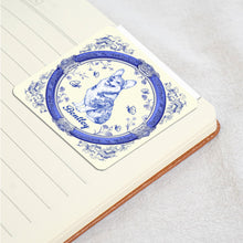 Load image into Gallery viewer, Toile De Jouy Pet Lovers Vintage Style - Personalized Magnetic Bookmark Magnetic Bookmark HeartfulPaws