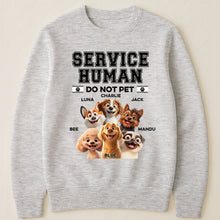 Load image into Gallery viewer, Service Human Do Not Pet Funny - Personalized Shirt Shirt HeartfulPaws