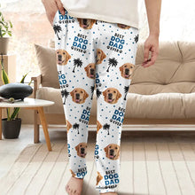 Load image into Gallery viewer, Custom Photo Best Dog Cat Dad Mom Ever - Personalized Pajama Pants Pajama Pants HeartfulPaws