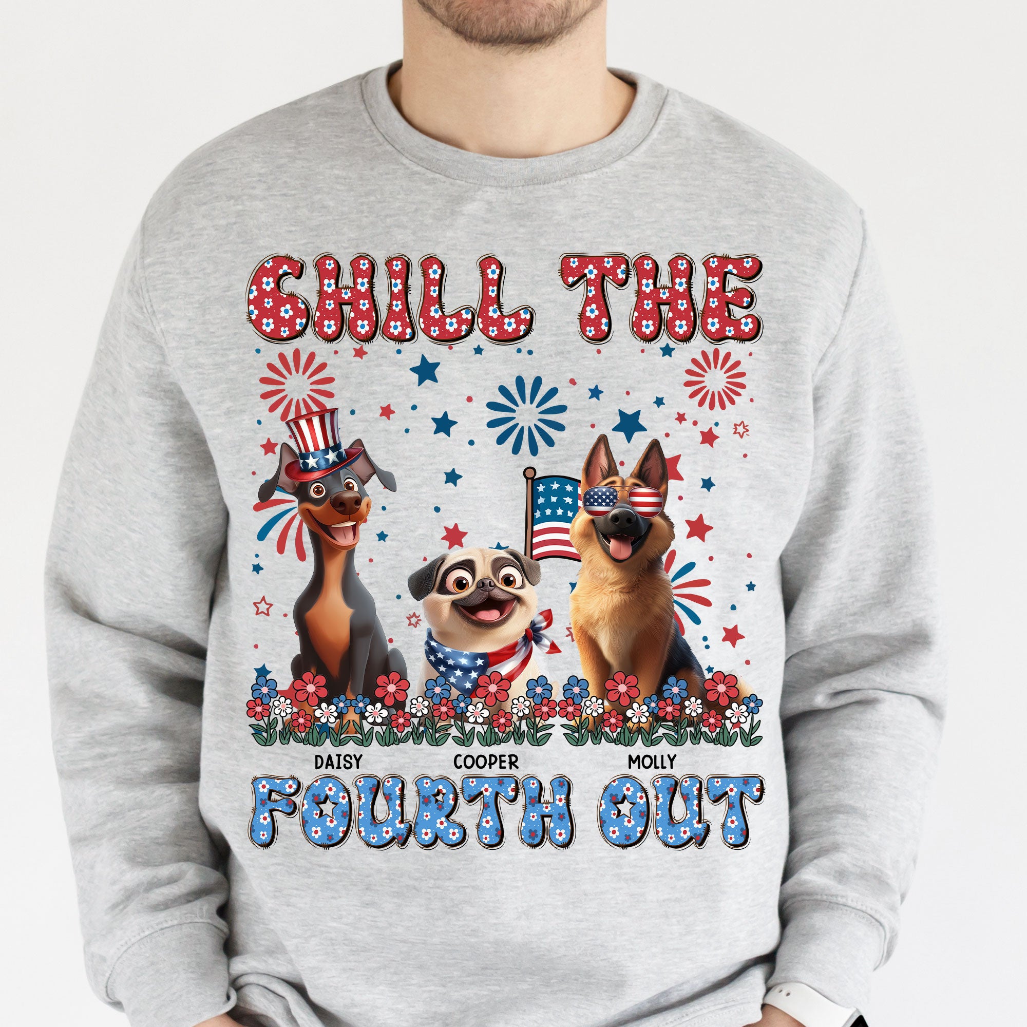 Chill The 4Th Out - Personalized Shirt Shirt HeartfulPaws