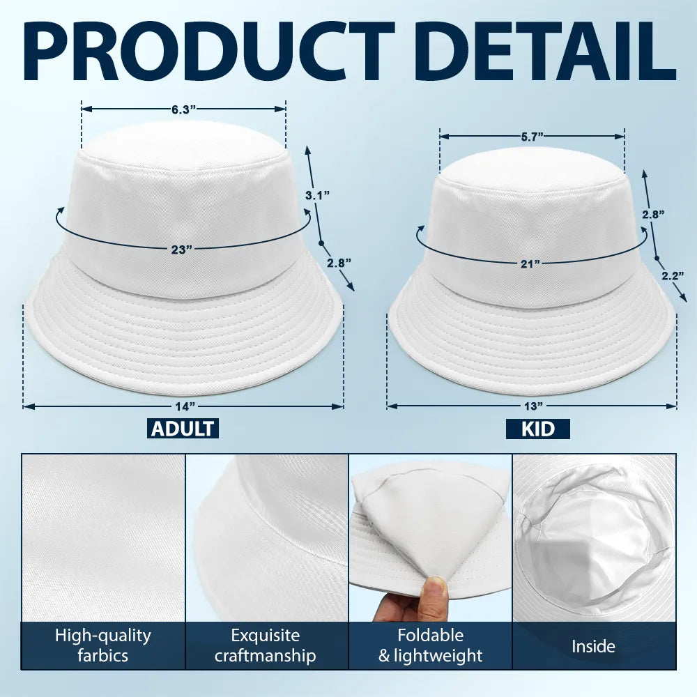 Best Dog Mom Dog Dad Ever - Personalized Bucket Hat Bucket Hat HeartfulPaws