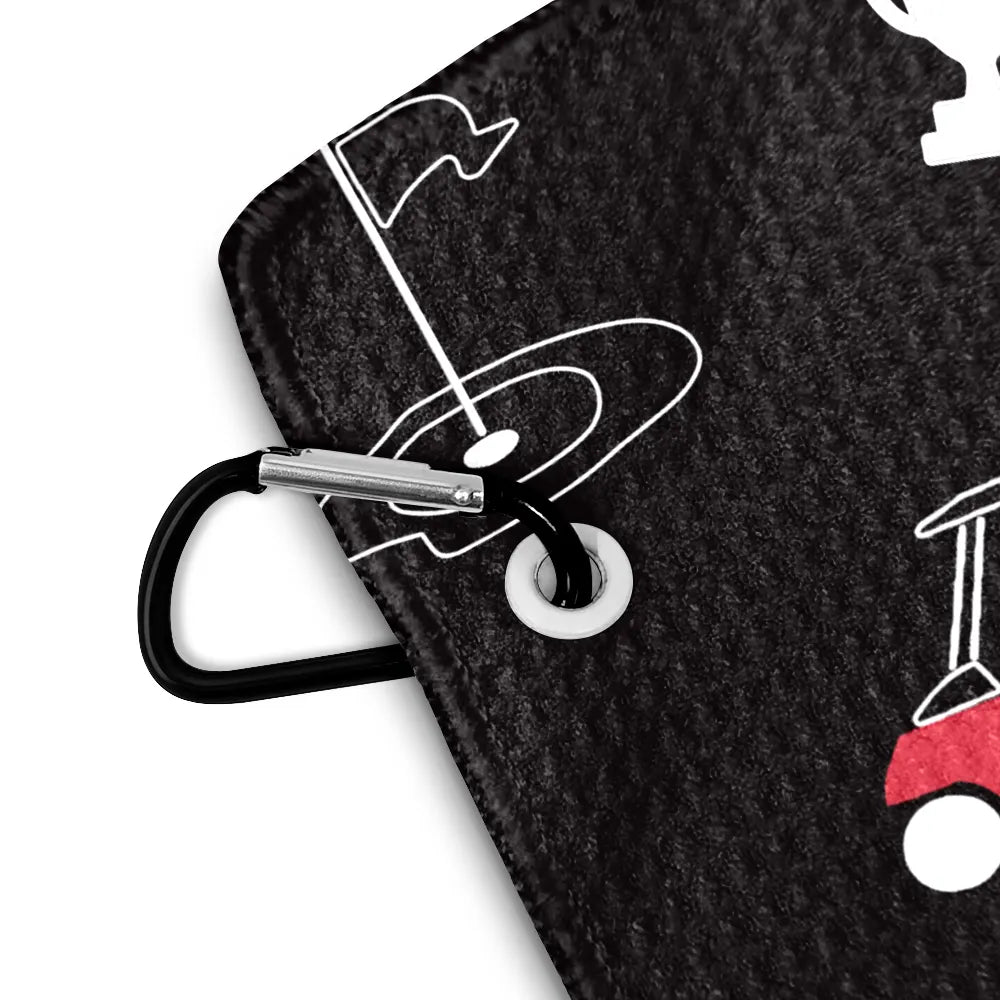 Custom Photo Funny Dog Cat - Personalized Golf Towel Golf Towel HeartfulPaws