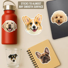 Load image into Gallery viewer, Custom Photo Dog Cat Pet Portrait - Personalized Custom Cutout Vinyl Sticker Custom Cutout Vinyl Sticker HeartfulPaws
