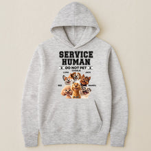 Load image into Gallery viewer, Service Human Do Not Pet Funny - Personalized Shirt Shirt HeartfulPaws
