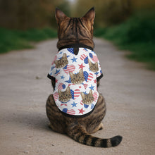 Load image into Gallery viewer, Funny Face Patriotic Star - Personalized Photo Cat Shirt Pet Shirt_2025 HeartfulPaws
