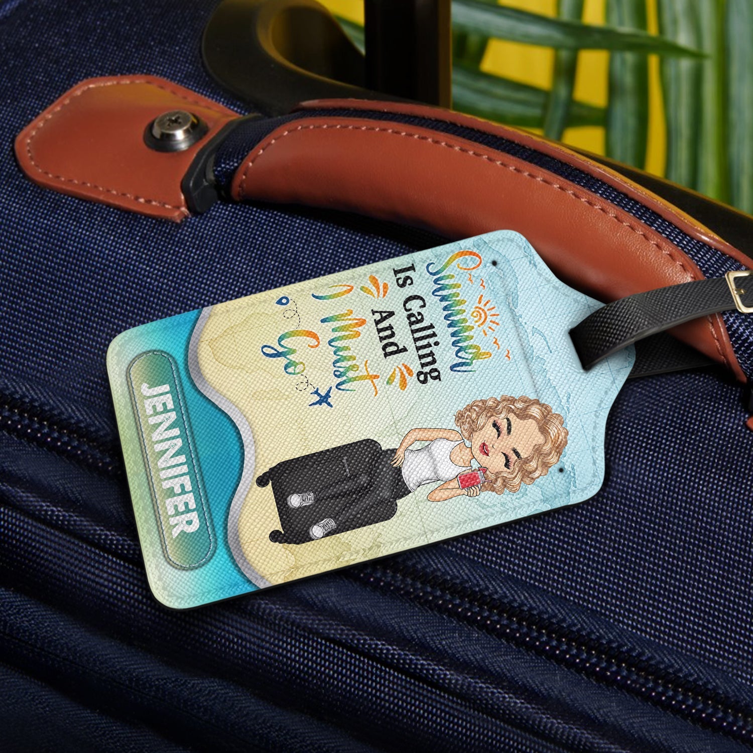 Just A Girl Boy Who Loves Traveling - Birthday Gift For Him, Her, Vacation Lovers - Personalized Luggage Tag Luggage Tag HeartfulPaws