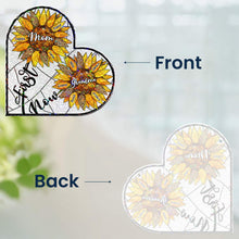 Load image into Gallery viewer, First Mom Now Grandma - Personalized Window Corner Suncatcher Window Corner Suncatcher HeartfulPaws
