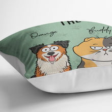 Load image into Gallery viewer, We Rule The House Dog Cat Version - Home Decor, Birthday, Funny, Housewarming Gift For Pet Lovers, Dog Lovers, Cat Lovers - Personalized Pillow Pillow HeartfulPaws

